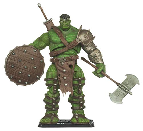 Marvel Universe Year 2010 Series 3 Shield Single Pack 4-1/2 Inch Tall Action Figure #3 - World WAR Hulk with Long Sword, Battle Axe, Shield and Figure Display Stand