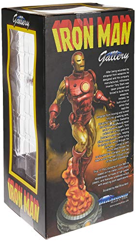 Diamond Select Toys Marvel Gallery Classic Iron Man PVC Figure Statue, Gold