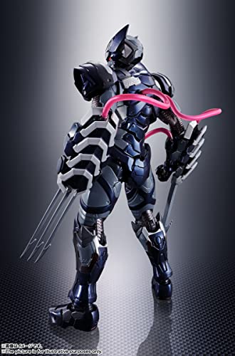 Tamashii Nations - Venom Symbiote Wolverine Tech-On Avnegers, Bandai Spirits S.H.Figuarts, Venom Symbiote Wolverine (Tech-on Avengers), 6.3 inch