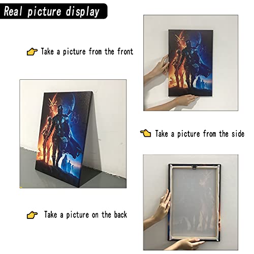 Star Wars Posters - Bounty Hunter Boba Fett Gallery Grade Wall Decor Poster Framed HD Print on Canvas Star Fans Painting Gift Room Decoration for Living Room Bedroom (SW-9, 12 X 18 Inches)