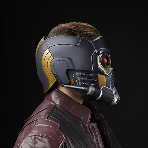 Marvel Legends Series Star-Lord Premium Electronic Roleplay Helmet with Light and Sound FX, Perfect for Adult Halloween Costume, Guardians of The Galaxy Adult Roleplay Gear