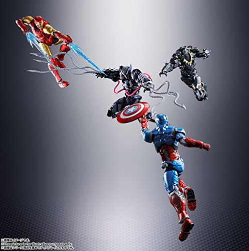Tamashii Nations - Venom Symbiote Wolverine Tech-On Avnegers, Bandai Spirits S.H.Figuarts, Venom Symbiote Wolverine (Tech-on Avengers), 6.3 inch