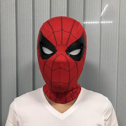 ​Halloween Spider Mask Red, Ring-shaped Remote Control Eye Size Adjustment