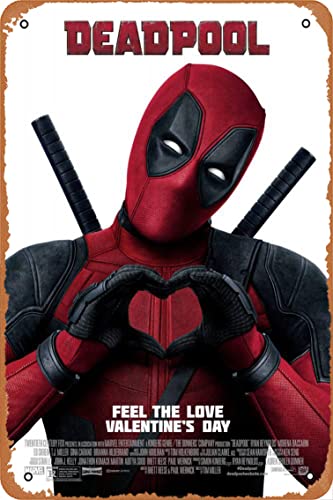 Muecddoa CLASSIC DECOR Movie Poster Deadpool Movie Poster 9 Wall Art Decor Tin Sign - 8 x 12inch