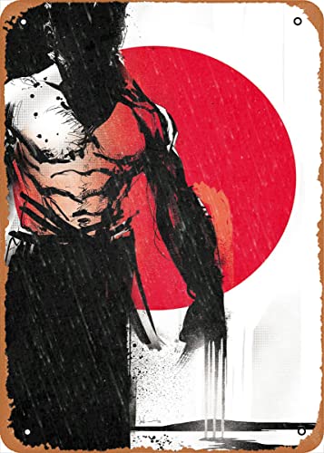 Ysirseu Vintage The Wolverine Poster Game And Movies 8 X 12 Metal Sign Retro Wall Decor 8 x 12 Inch