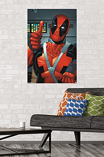 Trends International Marvel Comics Deadpool Thumbs Up Wall Poster 22.375" x 34"