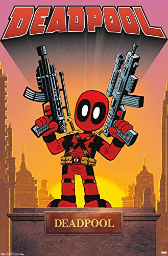 Trends International Marvel Comics-Deadpool-Statue Wall Poster, 22.375 in x 34 in, Unframed Version