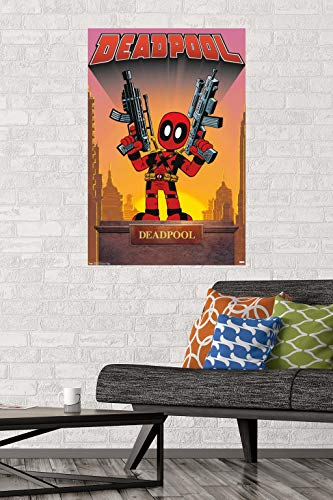 Trends International Marvel Comics-Deadpool-Statue Wall Poster, 22.375 in x 34 in, Unframed Version
