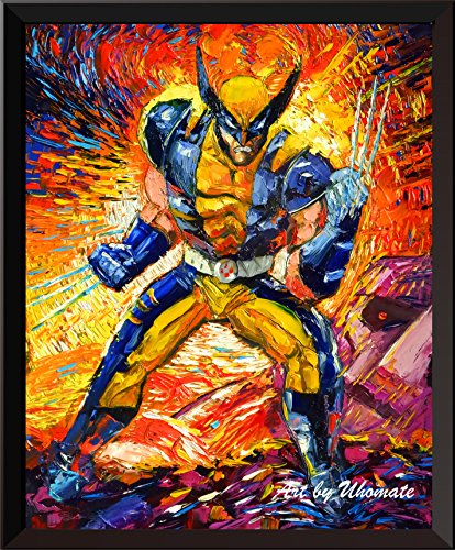 Uhomate Superhero X-Man Wolverine Wall Decor Vincent Van Gogh Starry Night Posters Home Canvas Wall Art Print Nursery Decor Living Room Wall Decor A077 (8X10)