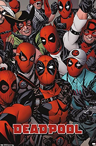 Trends International Marvel Comics - Deadpool - Faces Wall Poster, 22.37" x 34.00", Unframed Version