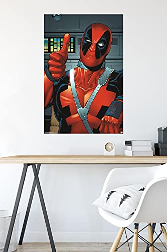 Trends International Marvel Comics Deadpool Thumbs Up Wall Poster 22.375" x 34"