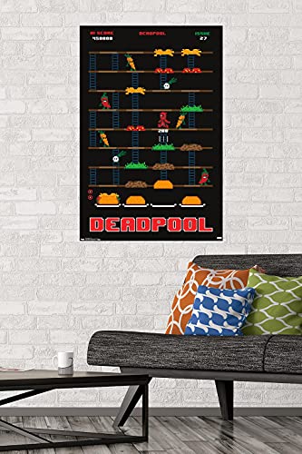 Trends International Marvel Comics-Deadpool-Game Wall Poster, 22.375 in x 34 in, Unframed Version