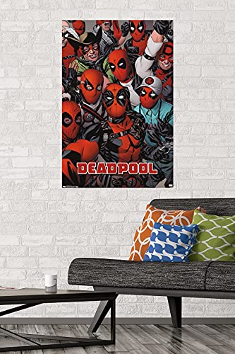 Trends International Marvel Comics - Deadpool - Faces Wall Poster, 22.37" x 34.00", Unframed Version