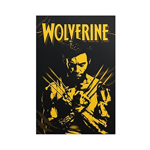 Wolverine Logan Hugh Jackman Movie Poster 2 Canvas Poster Wall Art Decor Print Picture Paintings for Living Room Bedroom Decoration Unframe:12x18inch(30x45cm)