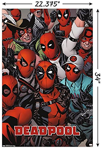 Trends International Marvel Comics - Deadpool - Faces Wall Poster, 22.37" x 34.00", Unframed Version