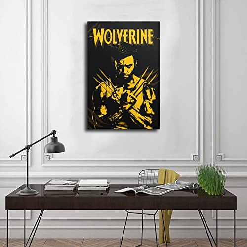Wolverine Logan Hugh Jackman Movie Poster 2 Canvas Poster Wall Art Decor Print Picture Paintings for Living Room Bedroom Decoration Unframe:12x18inch(30x45cm)