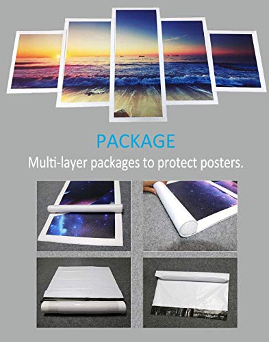 Orsit Prints 5 Pieces Deadpool Movie Canvas Painting Living Room Home Decoration Canvas Art Wall Poster (No Frame) 50inch x30 inch……