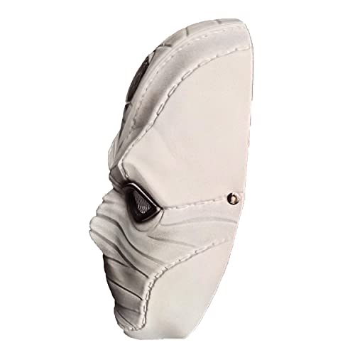 Moon Mask Knight Helmet Cosplay 2022TV Movie Superhero Costume Accessories Masquerade Halloween Latex (White)