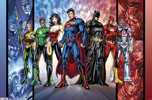 Trends International DC Comics - Justice League - The New 52 Wall Poster, 22.375" x 34", Premium Unframed Version