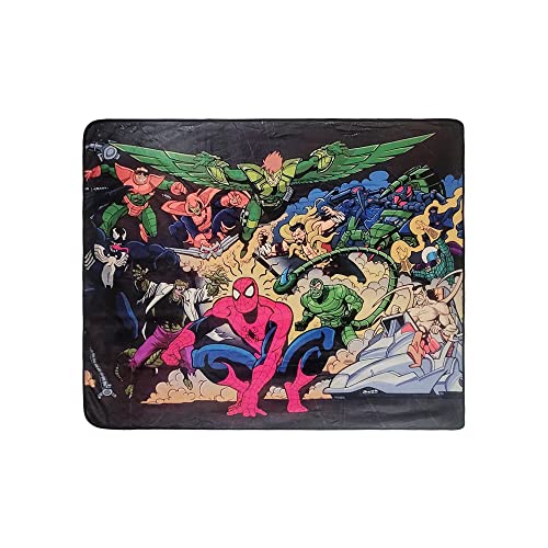 Marvel Spider-Man and Villains Legends Fleece Softest Comfy Throw Blanket for Adults & Kids| Measures 60 x 50 Inches