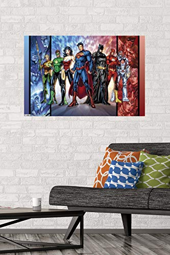 Trends International DC Comics - Justice League - The New 52 Wall Poster, 22.375" x 34", Premium Unframed Version