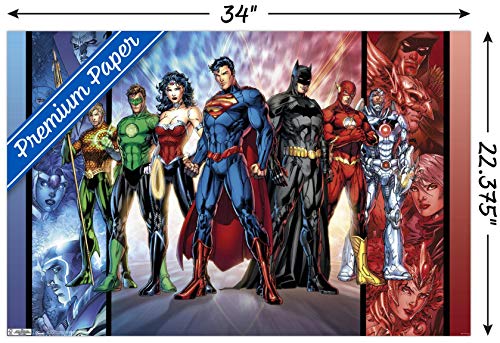 Trends International DC Comics - Justice League - The New 52 Wall Poster, 22.375" x 34", Premium Unframed Version