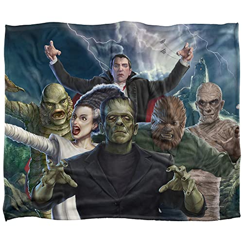 Universal Monsters Blanket, 50"x60", Monsters Group Silky Touch Super Soft Throw Blanket