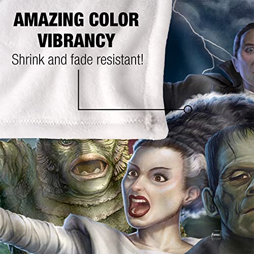 Universal Monsters Blanket, 50"x60", Monsters Group Silky Touch Super Soft Throw Blanket