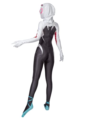 Beita Stacy Cosplay Costume Spandex Fabric Halloween Superhero Bodysuit(Black, Adult-M)