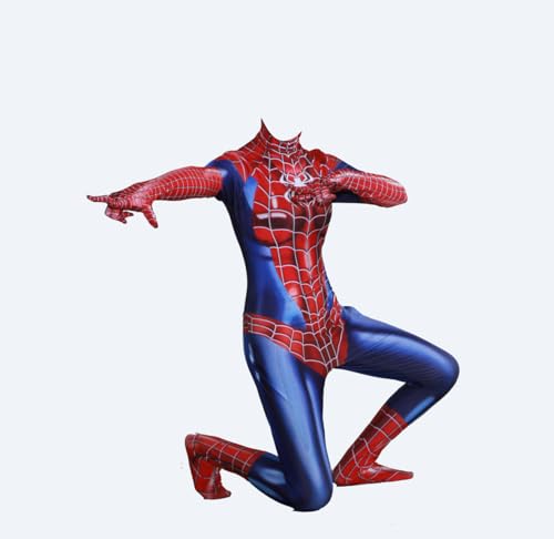 IUPPA Women's Superhero Costumes Cosplay Spandex Jumpsuit Halloween bodysuit (Red, Adult-M)