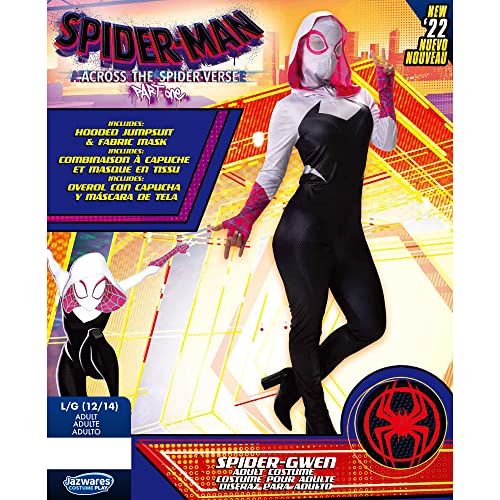 MARVEL Adult Spider-Gwen Costume, Spiderman Womens Gwen Stacy Superhero Halloween Costume - Officially Licensed