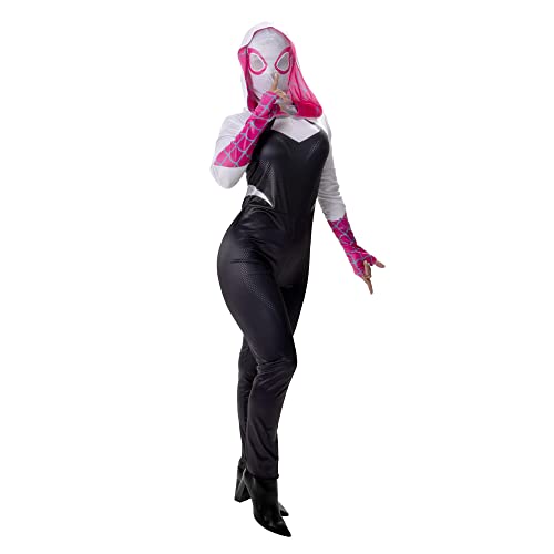 MARVEL Adult Spider-Gwen Costume, Spiderman Womens Gwen Stacy Superhero Halloween Costume - Officially Licensed