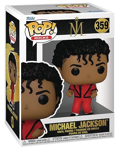 POP Rocks: Michael Jackson - Thriller Funko Vinyl Figure (Bundled with Compatible Box Protector Case), Multicolored, 3.75 inches