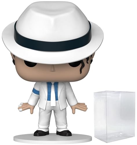 POP Rocks: Michael Jackson - (Lean) Smooth Criminal Funko Vinyl Figure (Bundled with Compatible Box Protector Case), Multicolored, 3.75 inches