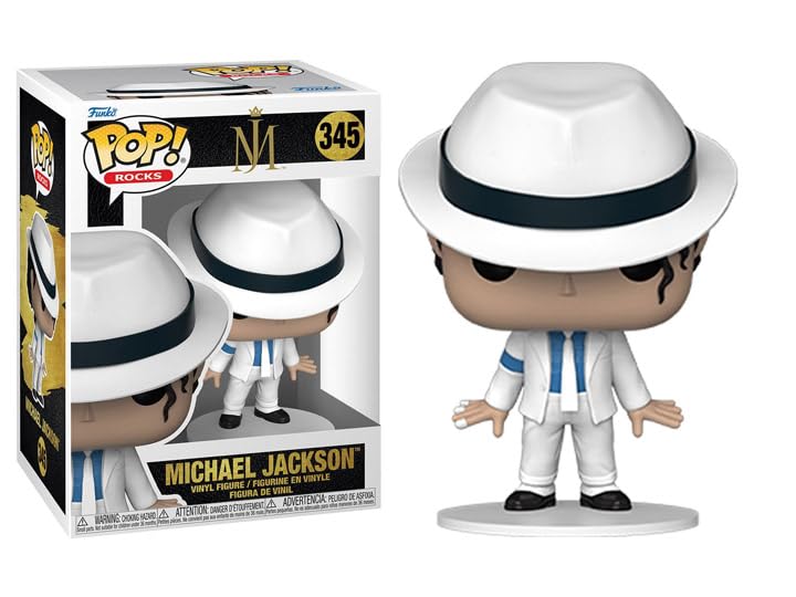 POP Rocks: Michael Jackson - (Lean) Smooth Criminal Funko Vinyl Figure (Bundled with Compatible Box Protector Case), Multicolored, 3.75 inches
