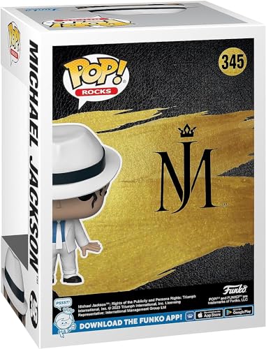 POP Rocks: Michael Jackson - (Lean) Smooth Criminal Funko Vinyl Figure (Bundled with Compatible Box Protector Case), Multicolored, 3.75 inches