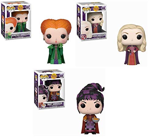 Funko Disney: POP! Hocus Pocus Collectors Set - Sarah with Spider, Winifred with Magic, Mary with Cheese Puffs
