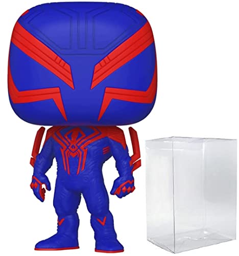 POP Marvel: Spider-Man: Across The Spider-Verse - Spider- Man 2099 Funko Vinyl Figure (Bundled with Compatible Box Protector Case), Multicolor, 3.75 inches