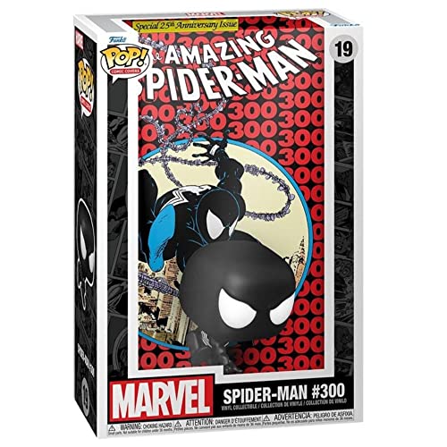 Funko The Amazing Spider-Man #300 Black Suit Pop! in Comic Book Display Case - Limited Edition Exclusive 71277