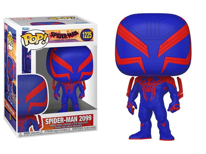 POP Marvel: Spider-Man: Across The Spider-Verse - Spider- Man 2099 Funko Vinyl Figure (Bundled with Compatible Box Protector Case), Multicolor, 3.75 inches