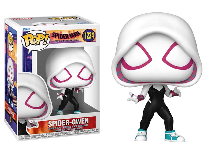 POP Marvel: Spider-Man: Across The Spider-Verse - Spider-Gwen (Gwen Stacy) Funko Vinyl Figure (Bundled with Compatible Box Protector Case), Multicolor, 3.75 inches