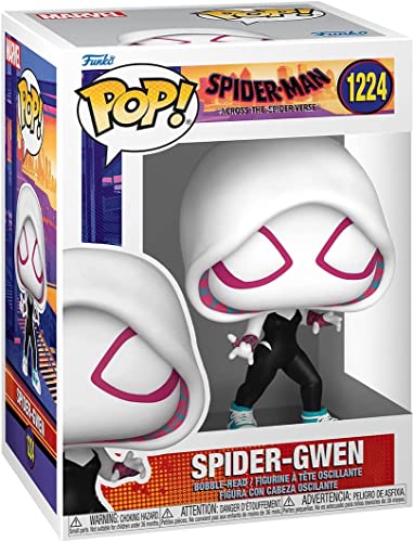 POP Marvel: Spider-Man: Across The Spider-Verse - Spider-Gwen (Gwen Stacy) Funko Vinyl Figure (Bundled with Compatible Box Protector Case), Multicolor, 3.75 inches
