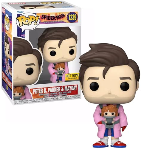 Funko Marvel Spider- Man Spider -Bath Peter Parker and MayDay Figure pop!Marvel (hot Topic Exclusive Model)
