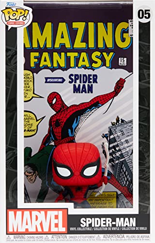Funko POP Pop Cover! Marvel: Amazing Spider-Man (Exc), Collectible Action Vinyl Figure - 60931, Multicolor