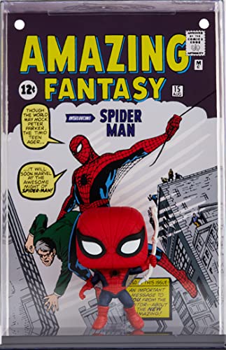 Funko POP Pop Cover! Marvel: Amazing Spider-Man (Exc), Collectible Action Vinyl Figure - 60931, Multicolor
