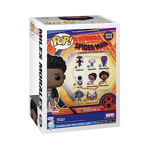Funko POP! Vinyl: Spider-Man: Across The Spider-Verse: Miles Morales - Spiderman Into The Spiderverse 2 - Amazon Exclusive - Collectable Vinyl Figure - Gift Idea - Official Merchandise - Movies Fans