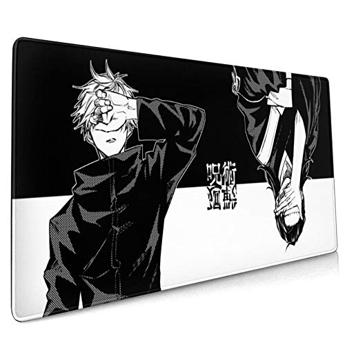 Jujutsu Kaisen Mouse pad，（15.7 × 35.4 Inch） Non-Slip Mouse Mat Personalized Desk Pad Stylish Desk Mat for Office,Computer,Professional Esports （15.7 × 35.4 Inch）