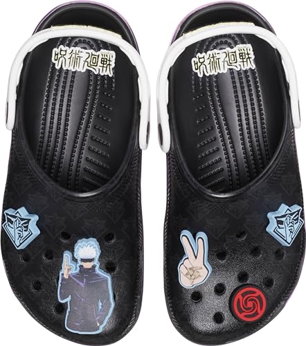Crocs Unisex Jujutsu Kaisen Classic Clogs, Black, Numeric_9 US Men