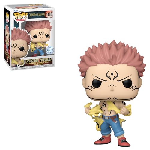 Funko Pop! Animation: Jujutsu Kaisen - Ryomen Sukuna Tearing Shirt Special Edition Multicolor Vinyl Figure Exclusive #1483
