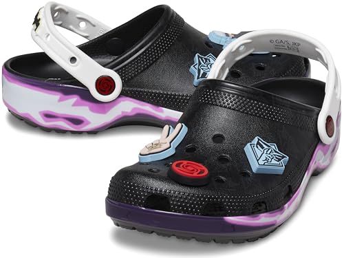 Crocs Unisex Jujutsu Kaisen Classic Clogs, Black, Numeric_9 US Men